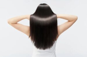 Donna con capelli perfetti
