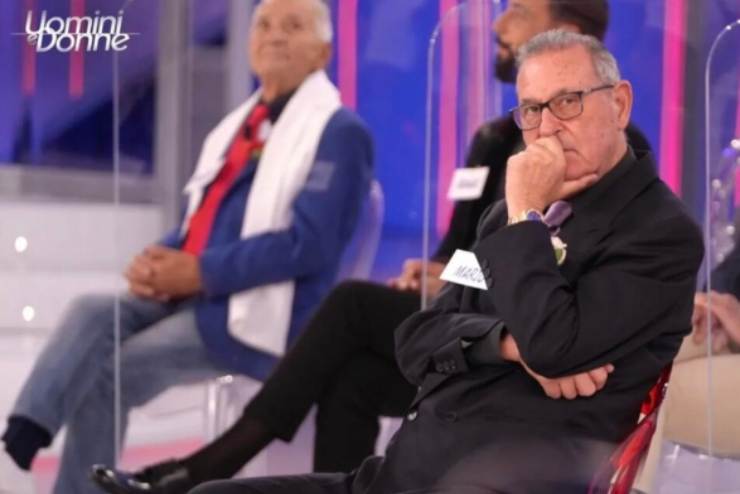 Mario nello studio di Uomini e Donne