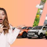 ragazza e automobili sullo sfondo