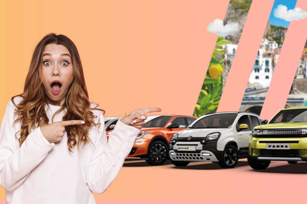 ragazza e automobili sullo sfondo