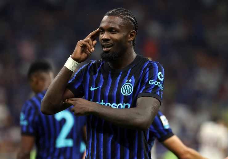 marcus thuram esulta dopo un gol